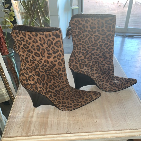 stuart weitzman wedged booties - Picture 2 of 7